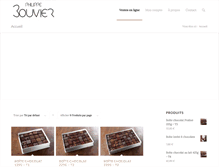 Tablet Screenshot of chocolats-bouvier.fr